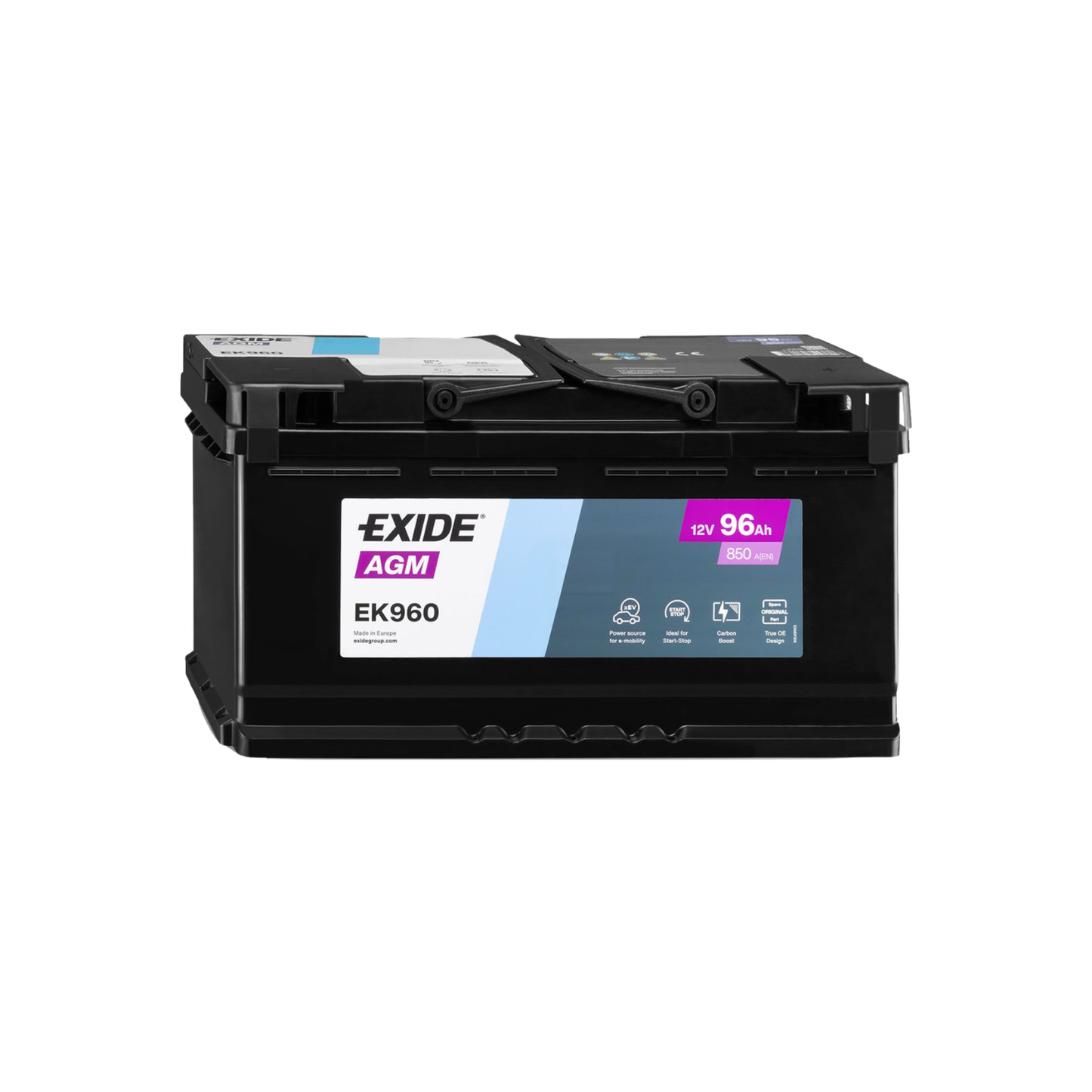 Batteria Exide 90Ah 900A – Start & Stop AGM