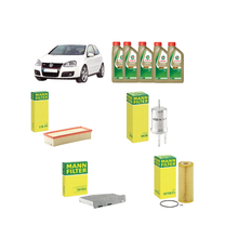 Kit Tagliando 4 Filtri Mann Filter + 5L Olio Castrol Edge 5W-40 per Golf V