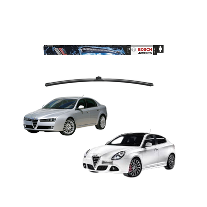 Spazzole Tergicristallo Anteriore Bosch Aereo Twin (575mm) per Alfa Romeo 159 / Giulietta / BMW Serie 5 (E60)