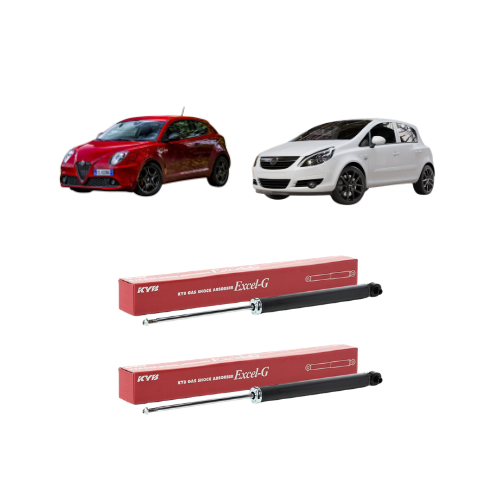Kit Ammortizzatori Posteriori Kyb Per Alfa Romeo Mito (955)/ Fiat Grande Punto/Punto (199)/Punto Evo/Opel Corsa D (S07)/E (X15)