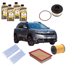 Kit Tagliando Completo Citroën C5 Aircross 1.5 BlueHDi 2018 — Total RCP 5W30 4L + 4 Filtri