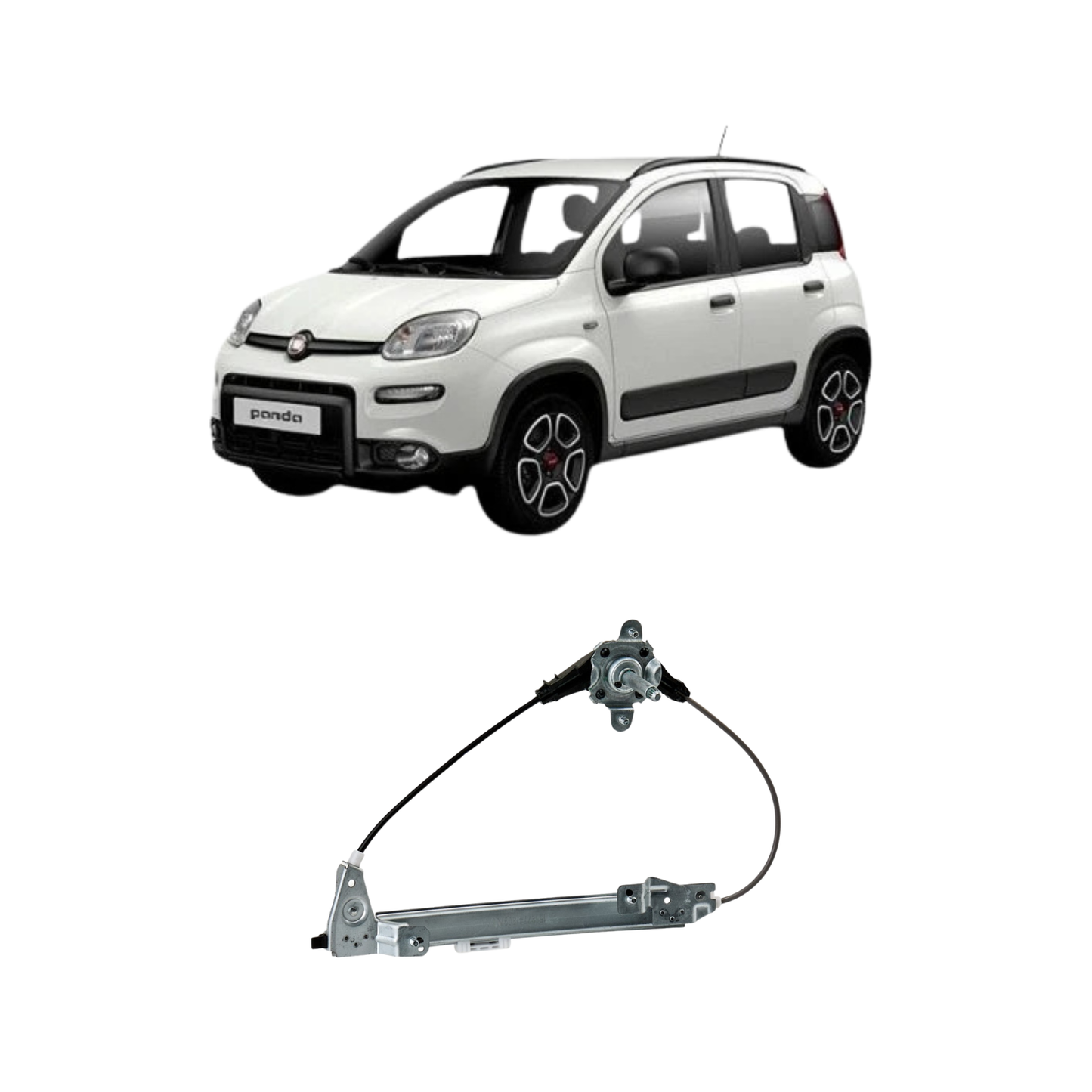 Alzacristalli Posteriore Destro Manuale – Fiat Panda 312 (2012–2021)