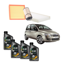 Kit Tagliando Fiat Multipla 1.6 Metano | 3 Filtri + 4 Litri Olio 5W 40
