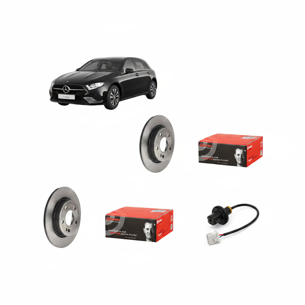 Kit Disco freno Anteriore + Posteriore Per Mercedes-Benz Classe W177