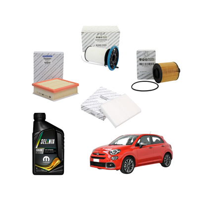 Kit Tagliando Completo Originale + 5LT Olio Selenia 5W 30  – Fiat / Lancia 1.6 Multijet 120CV Euro 6