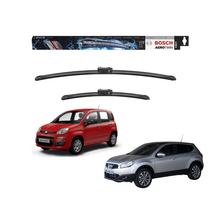 Spazzole Tergicristallo Anteriore Bosch Areo Twin (600mm) per Fiat Panda 312 / 319 / Lancia Ypsilon / Nissan Qashqai J10