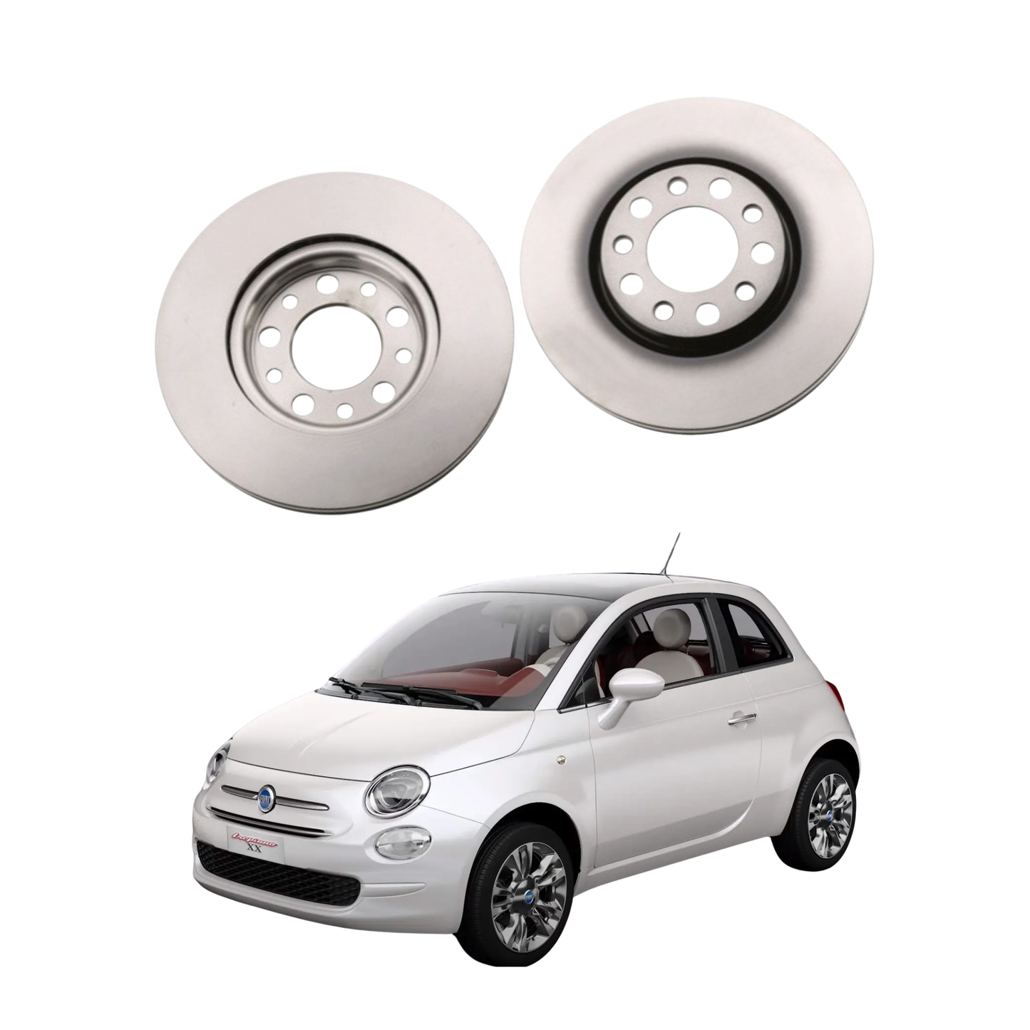Coppia Dischi Freni Anteriori Xenergy - Fiat 500