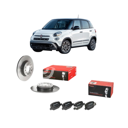 Kit Dischi + Pastiglie Freni Posteriori Brembo – Fiat 500L 1.6 Multijet (2012–)