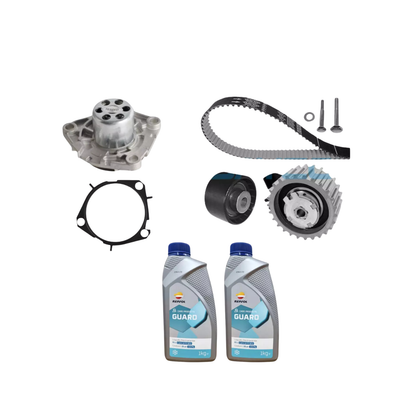 Kit Distribuzione Dayco + Pompa Acqua Graf + 2 Litri Antigelo Repsol Blu – Fiat / Alfa Romeo / Lancia 1.6 MJT