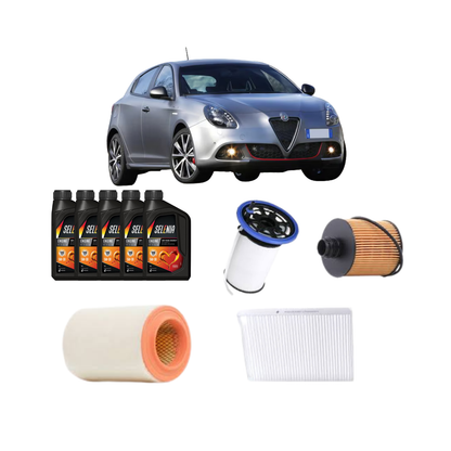 Kit Tagliando 4 Filtri + 5L Olio Selenia 5W-30 WR Pure Energy – Alfa Romeo Giulietta 2.0