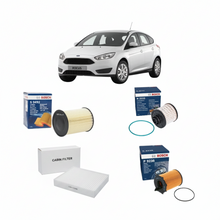 Kit Tagliando 3 Filtri Bosch + 1 Eco  per Ford Focus III – Filtro Olio + Aria + Abitacolo + Carburante