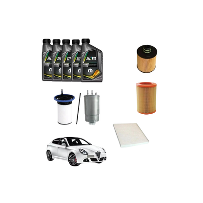 Kit Tagliando Alfa Giulietta 1.6 JTDM 16V 105 CV 77 kW + Selenia WR 5W30