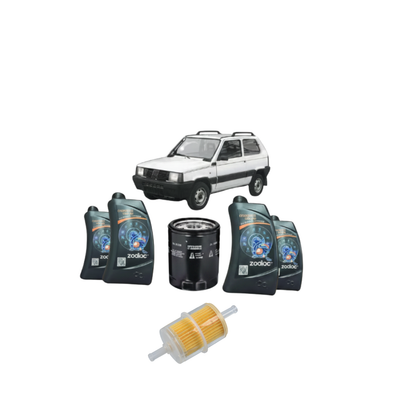 Kit Tagliando Fiat Panda 141, ( Anche 4x4 ) – 4 Litri Olio 10W-40 + Filtro Olio + Filtro Benzina