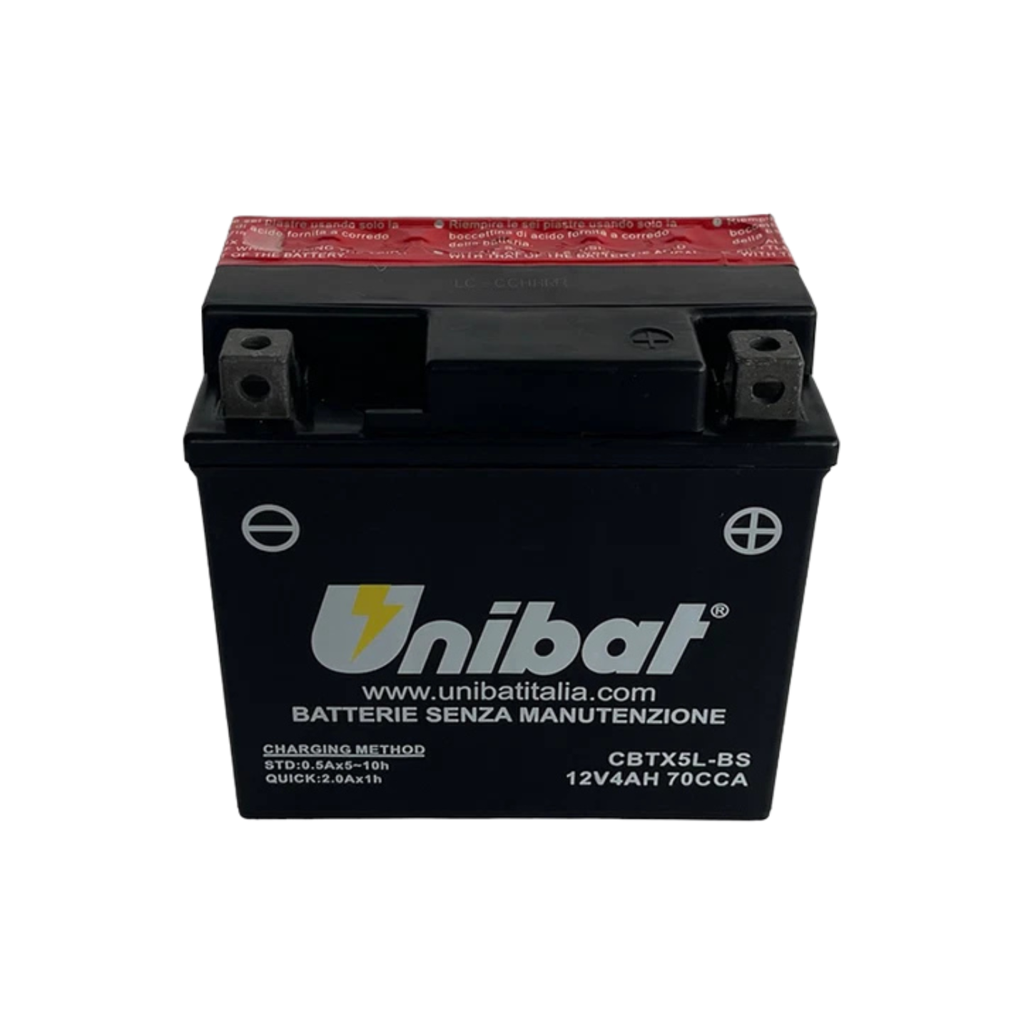 Batteria Moto Unibat Agm Technology CBTX5L-BS 12V/4Ah/70A