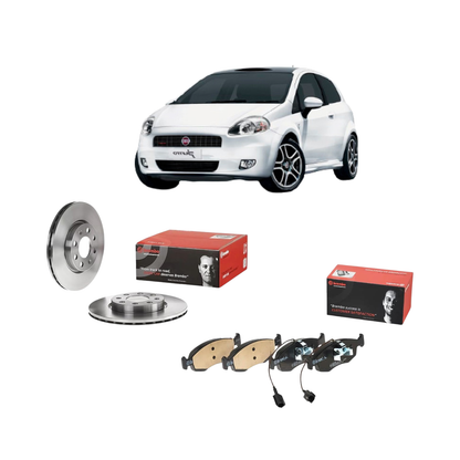Kit Dischi + Pastiglie Freni Posteriori Brembo – Fiat Grande Punto (2005–2012)