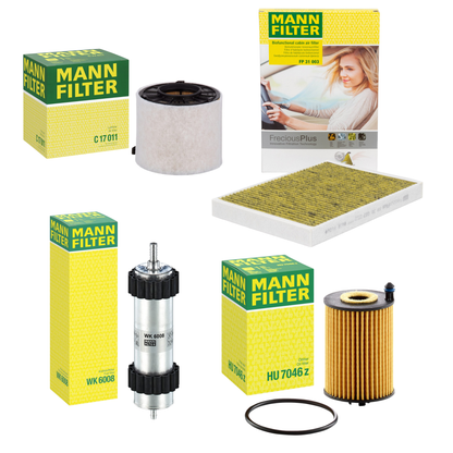 Kit 4 Filtri Mann - Audi A4 B9 Avant 35TDI MildHybrid