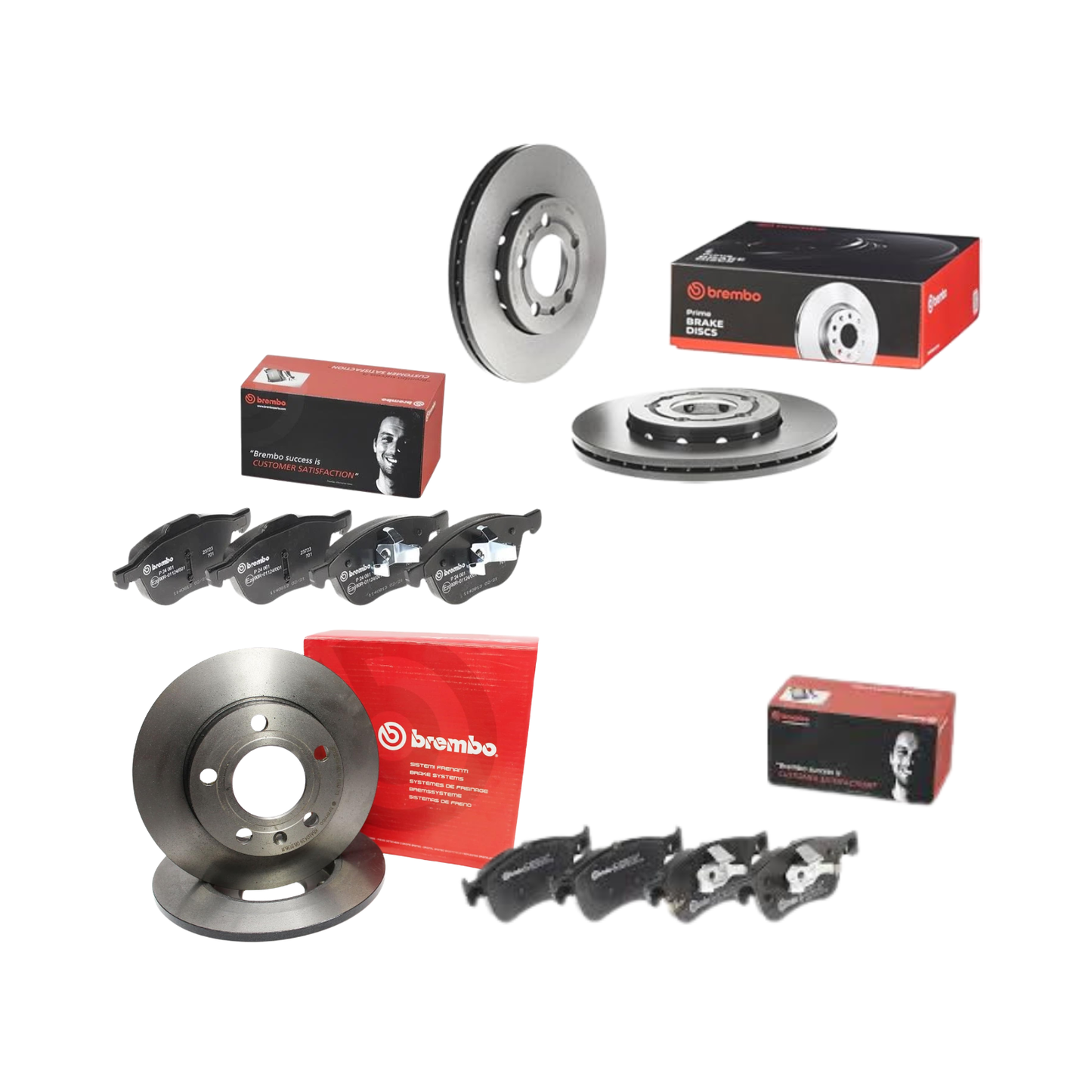 Kit Dischi e Pastiglie Anteriori e Posteriori Brembo – Ford Focus III