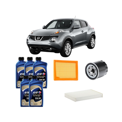 Kit Tagliando 3 Filtri + 5L Elf Full Tech 5W-30 - Nissan Juke 1.6 (2014)
