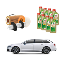 Kit Tagliando Audi A6 C7 ( 2011 - 2019 )  | 8 Litri Olio Castrol 5W 30 + 3 Filtri