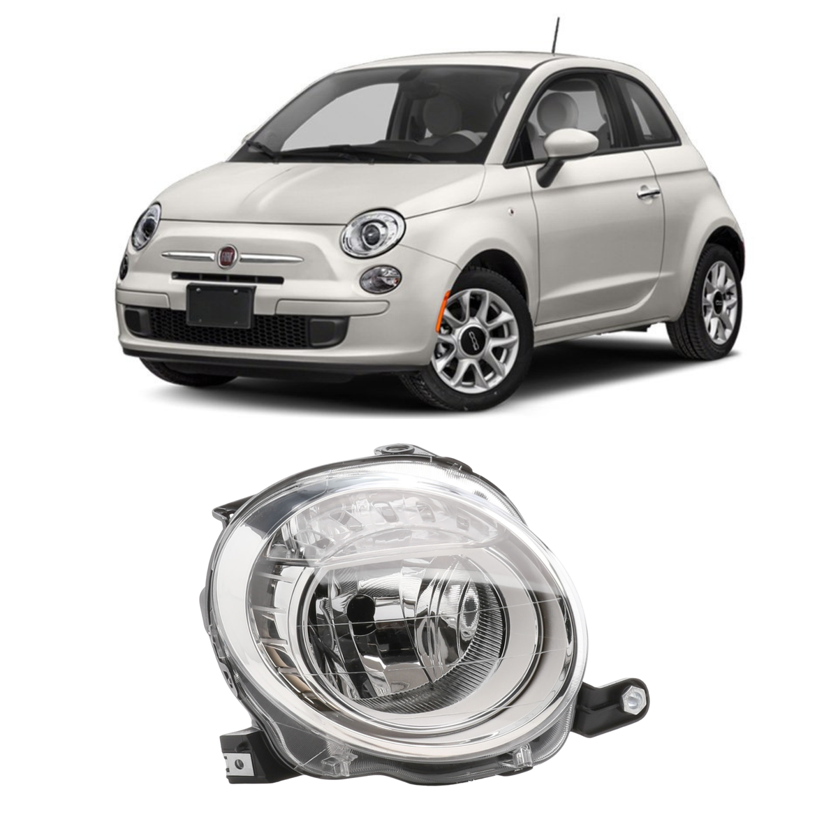 Faro Anteriore Destro Fiat 500 (312) 1.2 Benzina