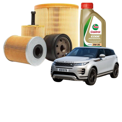 Kit Tagliando Land Rover Range Rover Evoque L551 2.0 2019 – Filtri Bosch + Castrol Edge 0W-30 Longlife 7L