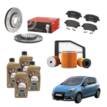 Kit Tagliando ( 4 Litri Olio Total 5W 30 + 4 Filtri ) + Dischi Posteriori Brembo + Pastiglie Posteriori Brembo - Renault Scenic X-Mod 1.5 DCi