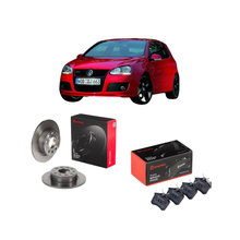 Kit Dischi e Pastiglie Freno Posteriori Brembo per Volkswagen Golf V
