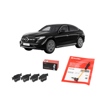 Kit pastiglie freno posteriori Brembo con sensore usura per Mercedes GLC Coupé C253