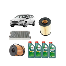 Kit Tagliando 3 Filtri + 4L Olio Castrol Magnatec 5W-30 A5 per Ford Focus SW MK3
