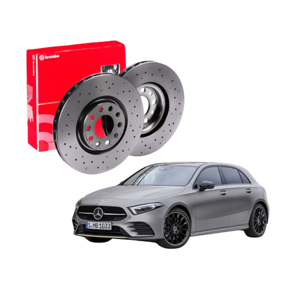 Coppia Dischi Freno Brembo Mercedes Classe A 200 W177 ( dal 2018 > )