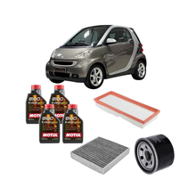 Kit Tagliando 3 Filtri + Olio Motul 5W-40 X-Cess Gen2 4L – Smart Fortwo Coupé 1.0 Benzina (2010)