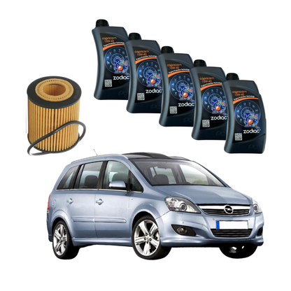 5 Litri Olio Zodiac 5W 30 + Filtro Olio | Opel Zafira ( 2005 - 2014 )