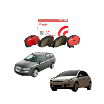Kit 4 Pastiglie Freni Anteriori Brembo per Fiat Bravo II / Doblo Cargo / Stilo (192) / Multipla / Lancia Delta III / Musa (350)