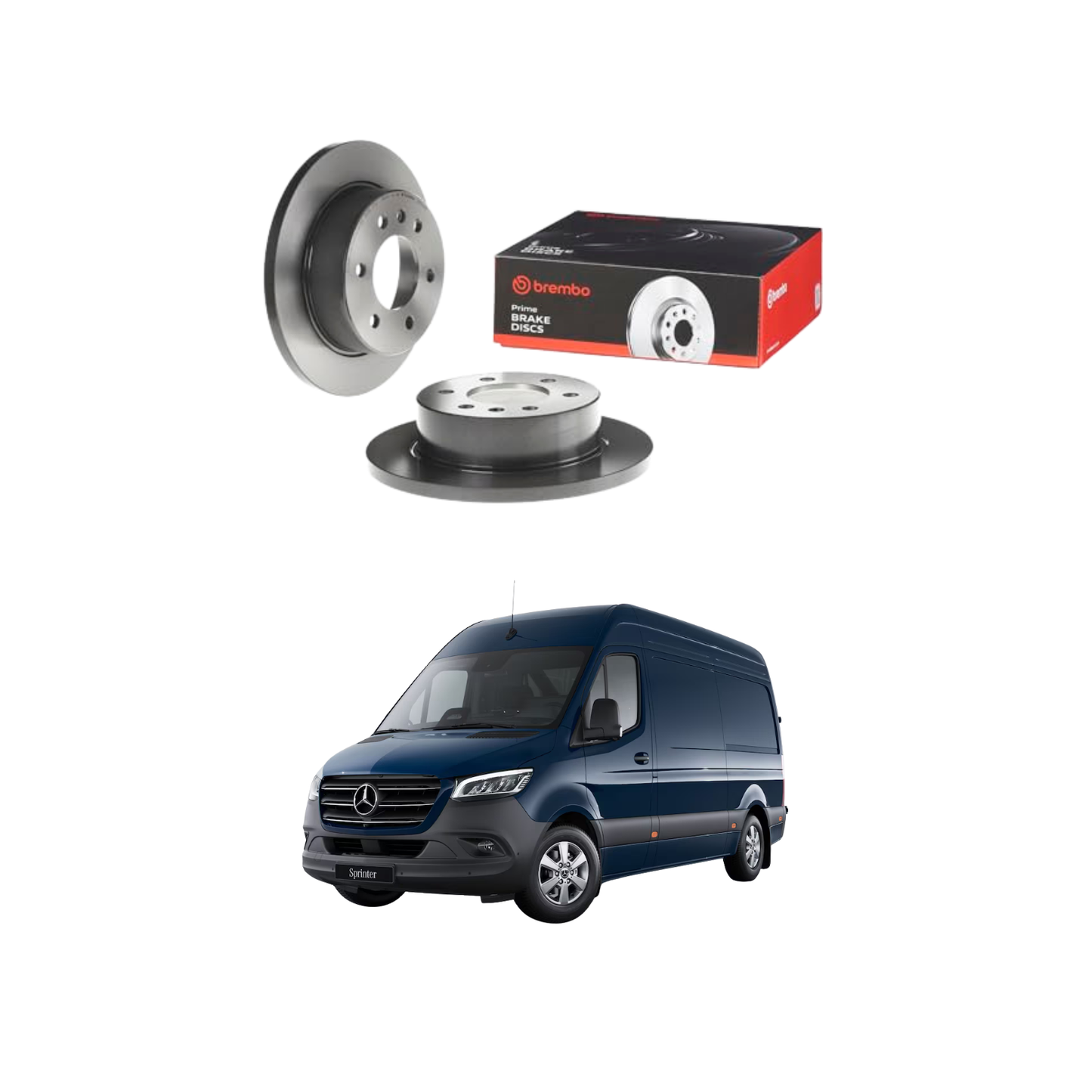 Kit Dischi Freni Posteriori Brembo per Mercedes-Benz Sprinter B9