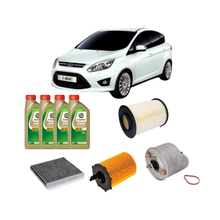 Kit Tagliando 4 Filtri + 4L Olio Castrol 5W-30 LL – Ford C-Max II 1.6 TDCi