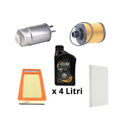 Kit Tagliando Fiat Panda 1.3 Multijet + Olio Selenia 5W-30