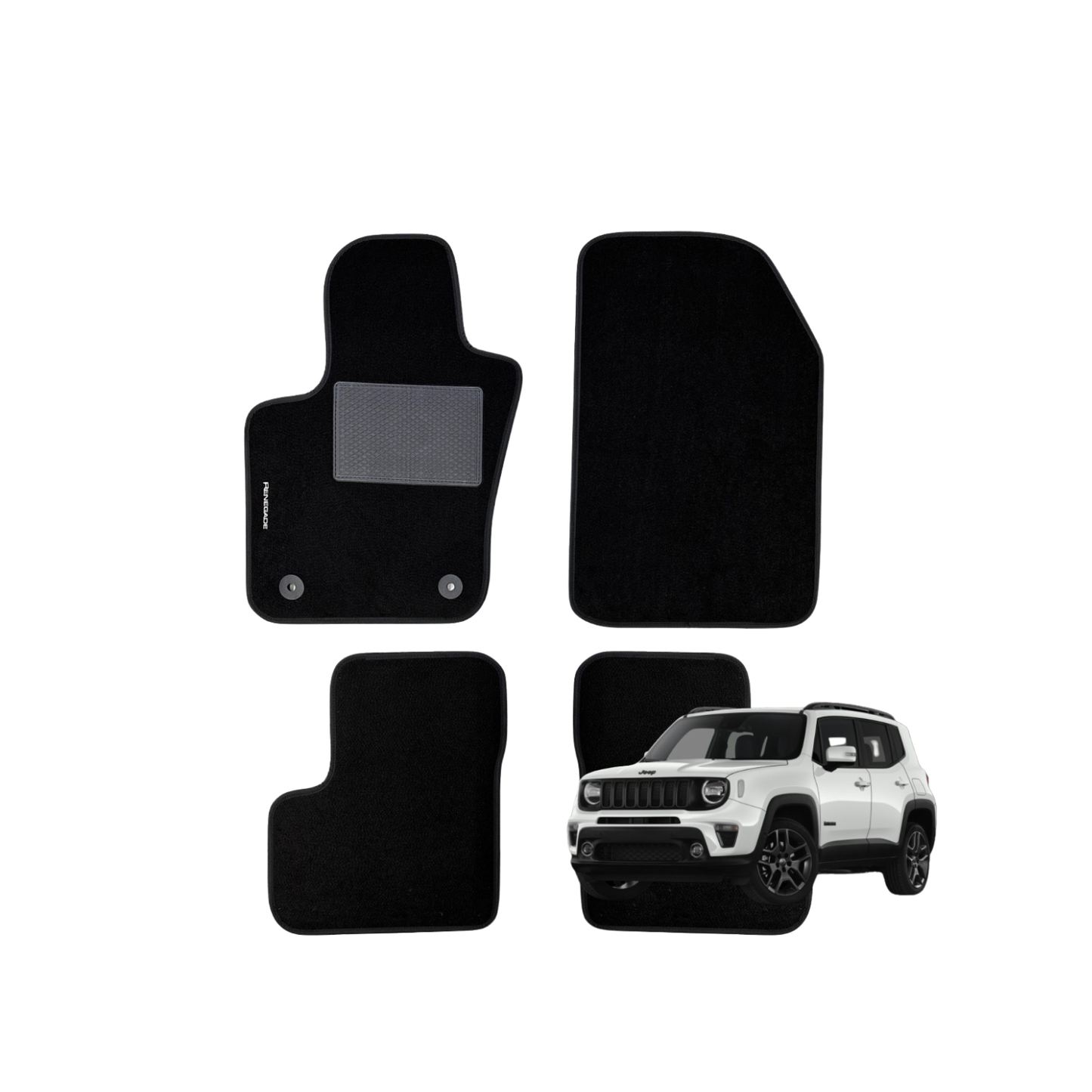 Kit 4 Tappeti in Moquette – Jeep Renegade
