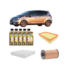 Kit Tagliando 3 Filtri + 5L Olio Total 5W-30 Ineo MC3 – Opel Meriva B (S10) 2010-2017