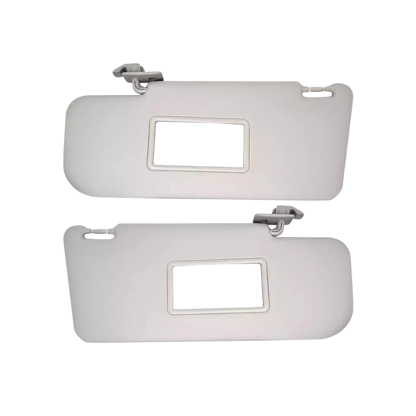 Coppia Alette Parasole (DX + SX) – Fiat Panda (dal 2003) – Con Specchio e Tasca