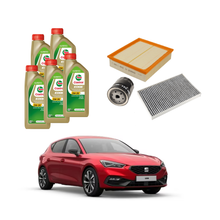 Kit Tagliando Seat Leon IV 1.5 TGI | 4 Litri Olio + 3 Filtri