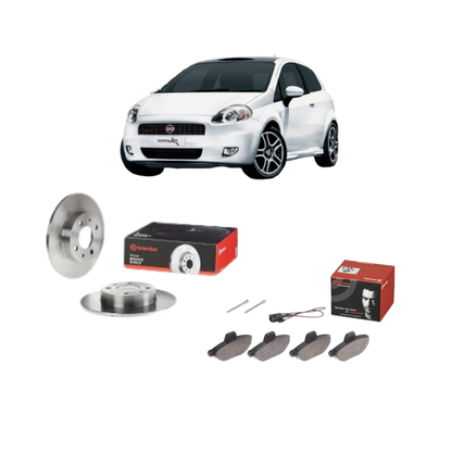 Kit Dischi e Pastiglie Freni Posteriori Brembo — Fiat Grande Punto