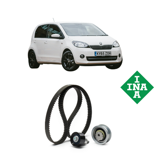 Kit Cinghia Distribuzione INA Skoda Citigo 1.0 CNG 2017 – Cinghia + Tenditore + Rullo