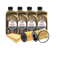 Kit Tre Filtri + 4 Litri di Olio Total 5W30 Classic – Peugeot 208