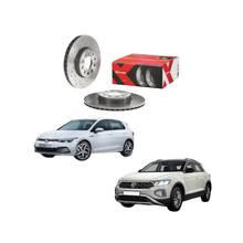 Kit Dischi Forati Freni Anteriori Brembo per Audi A3 (8P1) / Volkswagen Touran / Golf VIII / Golf VII / Golf VI / T-Roc A11