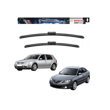 Spazzole Tergicristallo Anteriore Bosch Aero Twin (530mm) per Volkswagen Golf IV / Polo IV / Mazda 3 (BK)