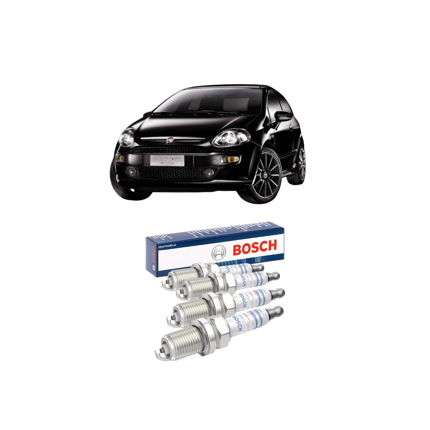 Kit 4 Candele Bosch – Fiat Punto