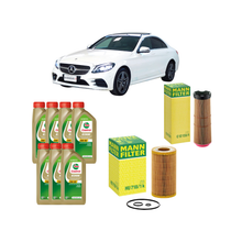 Kit Tagliando Mercedes-Benz C 200 – 2 Filtri + 7L Olio Castrol 5W-30 LL