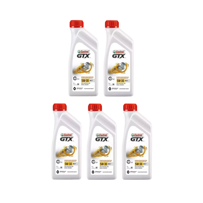 Olio Motore Castrol GTX 5W 30 RN17 ACEA C3 100% Sintetico – 5 Litri