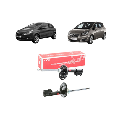 Kit Ammortizzatori Anteriori KYB Per Opel Corsa C (X01)/Meriva (A)