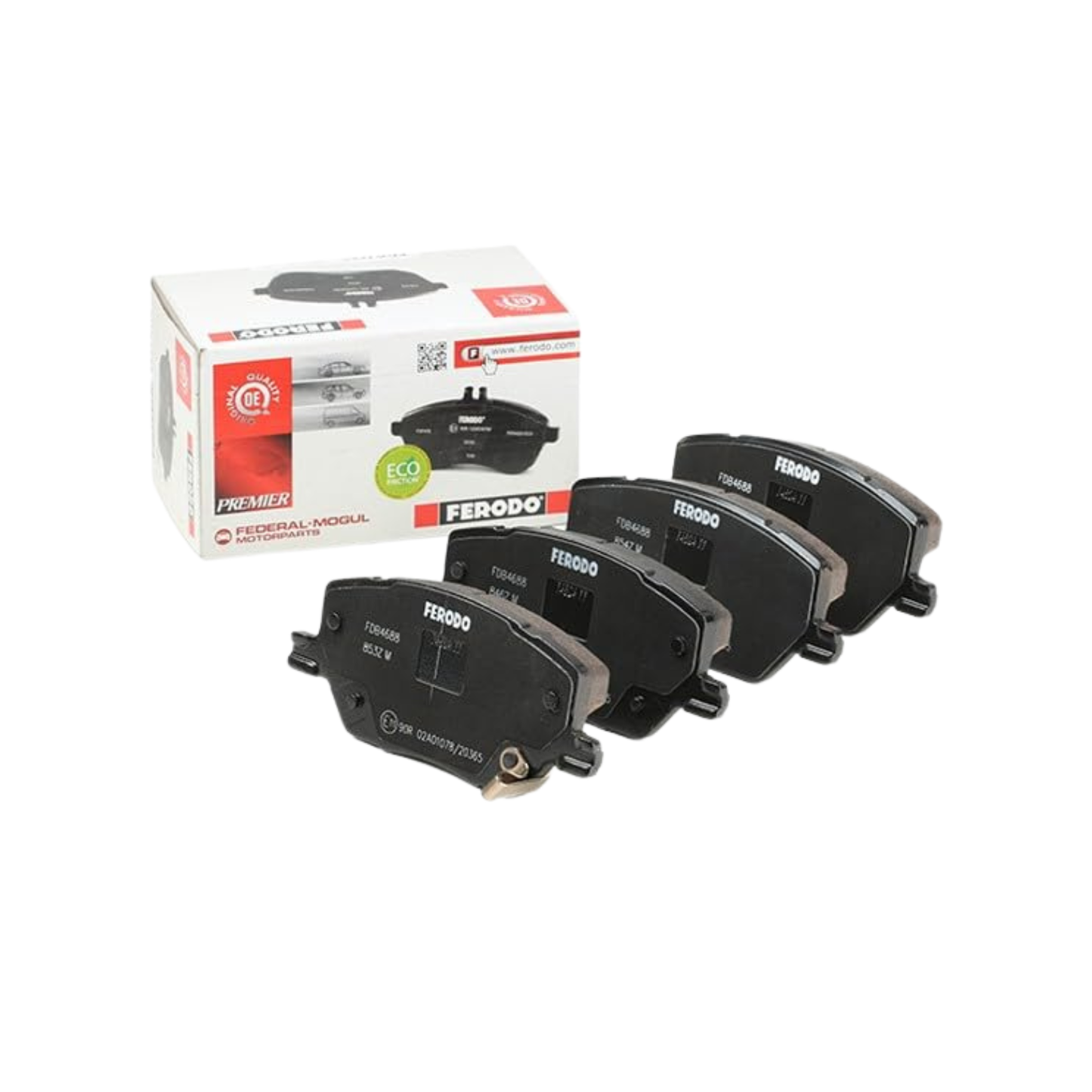 Kit 4 Pastiglie Freni Anteriori Ferodo per Fiat 500X / Jeep Renegade